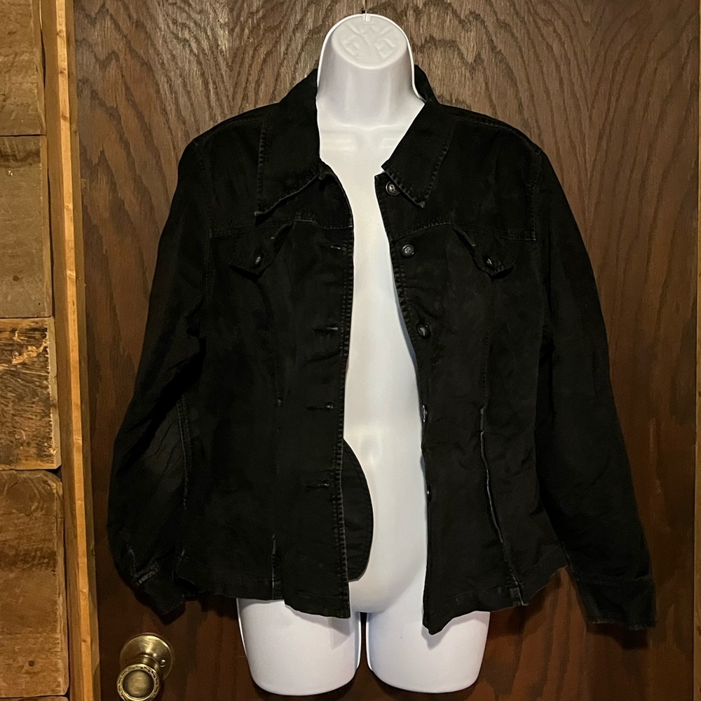 Black velvet jacket